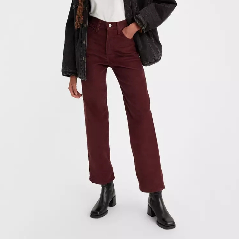 Levis Ribcage Straight Ankle Corduroy Women's Pants